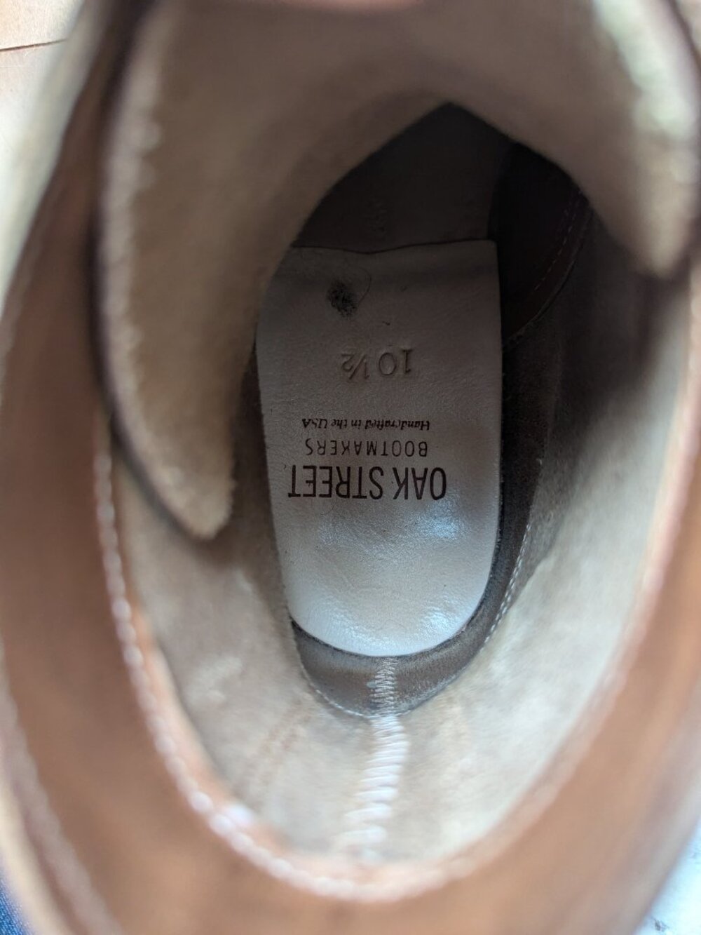 Oak Street Bootmakers Trench Boot Natural Chromexcel Size 10.5 - Picture 7 of 11